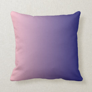 Almofada Ombre Rosa Azul Meia-Noite