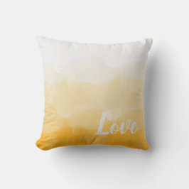 Almofada Ombre Saffron e Gradiente de Amor Amarelo Solar