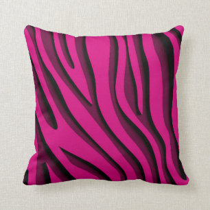 Almofada Onda Zebra 3D, Cor-de-Rosa Suave, de Luxo