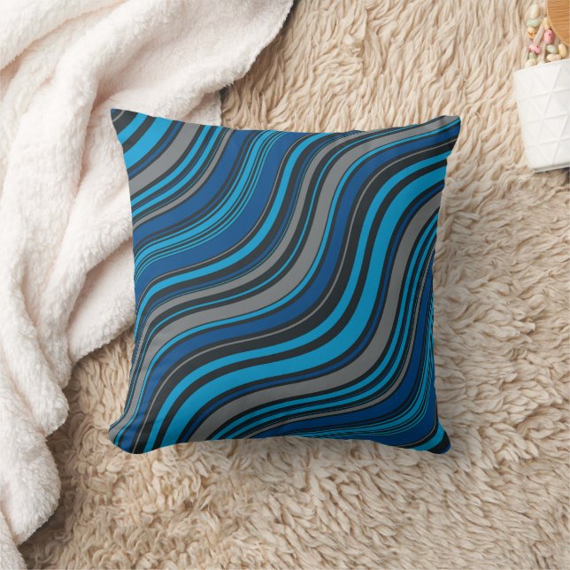 Almofada Ondas azuis (Cobertor)