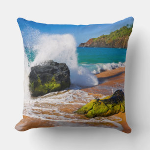Almofada Ondas caem na praia, Havaí
