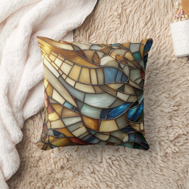 Almofada Ondas de Vidro Colorido (Cobertor)