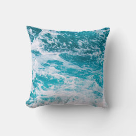 Almofada Ondas do Oceano Azul