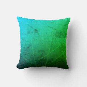 Almofada Ondas Esmeralda: Verde e Azul Únicos