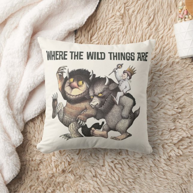 Almofada Onde as coisas selvagens são caracteres (Cobertor)