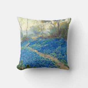 Almofada Onderdonk - Uma encosta de Bluebonnets - Texas