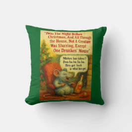 Almofada One Drunken' Mouse – Christmas Card Chaos