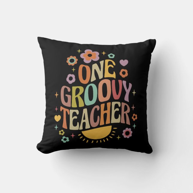 Almofada One groovy teacher (Frente)