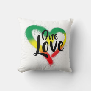 Almofada One Love One Heart Reggae Vibes