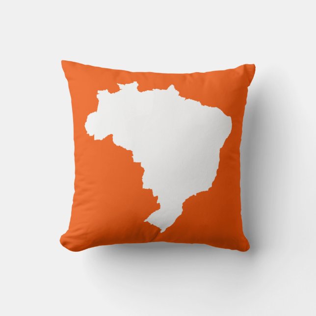 Almofada Orange Festivo Brasil (Frente)