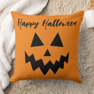Almofada Orange Halloween Jack O Lanterna