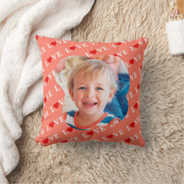 Almofada Orange LOVE Heart