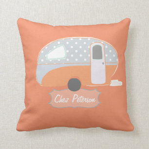 Almofada Orange Retro Caravan