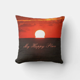 Almofada Orange Sunrise Photo, Sunny Wall Art, Sunrise