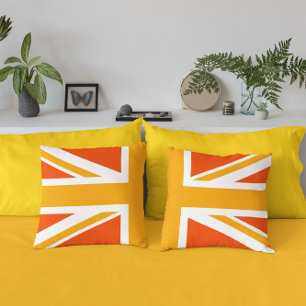 Almofada Orange Union Jack Half