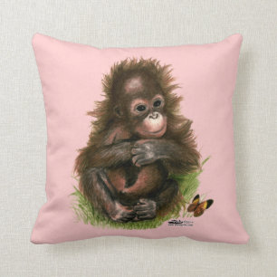 Almofada Orangutan Baby e Butterfly