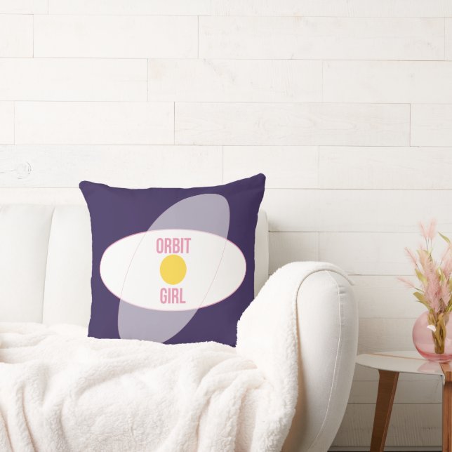 Almofada Orbit Girl — 90s Maximalist Throw Pillow | Retro  (Sofá)