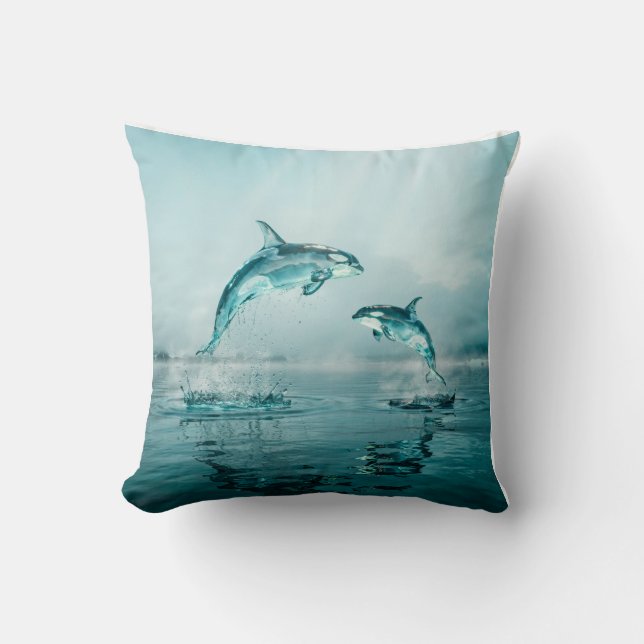 ALMOFADA ORCA CRISTAL MÃE COM FILHO (Frente)