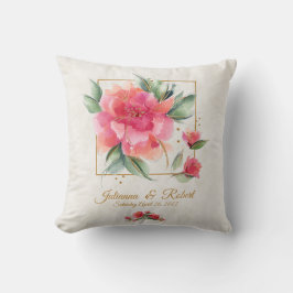 Almofada Orçamento de casamento encantador jardim de rosas