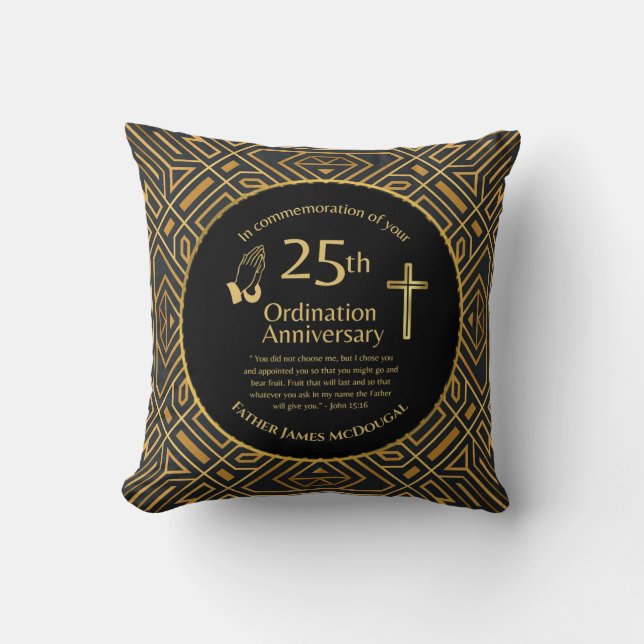 Almofada Ordenação Personalizada de 25 (Frente)