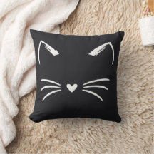 Orelhas e Bigodes de Gato Fofo Coração Nariz