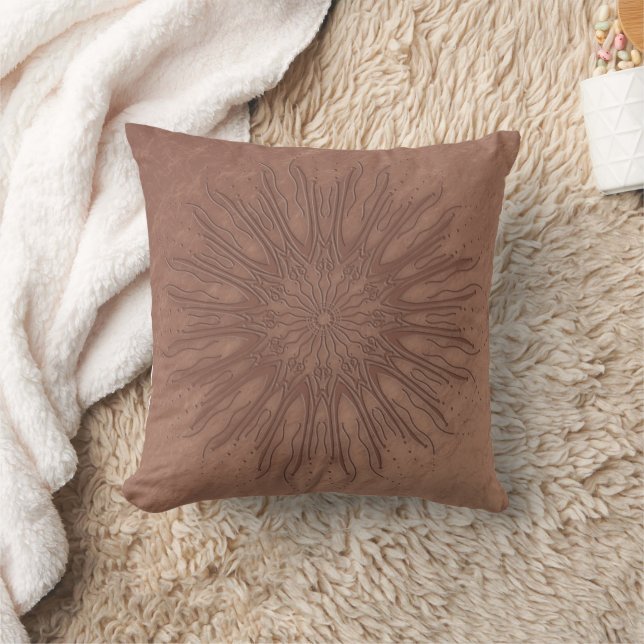 Almofada Orgânico BOHO Estilo de vida Sunburst Mandala (Cobertor)