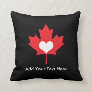 Almofada Orgulho canadense - folha de bordo de Canadá do
