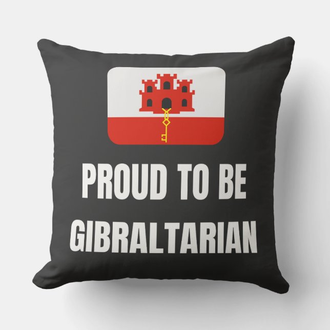 Almofada Orgulho de ser gibraltino (Frente)