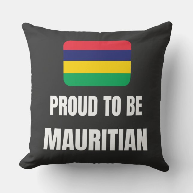 Almofada Orgulho de ser mauriciano (Frente)
