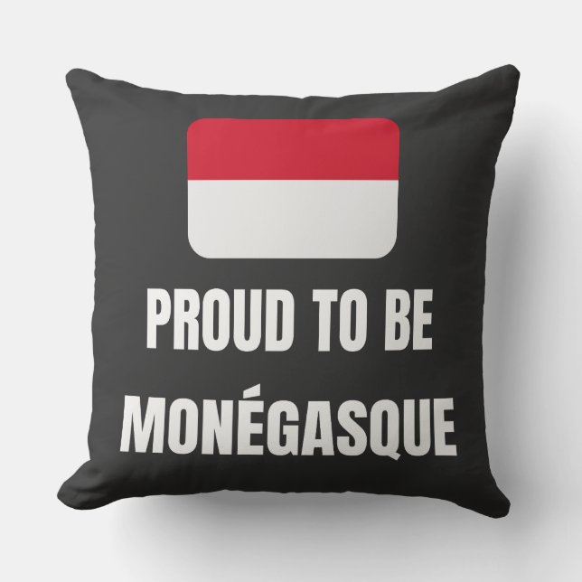 Almofada Orgulho de ser monegasque (Frente)