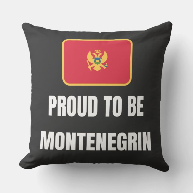 Almofada Orgulho de ser montenegrino (Frente)
