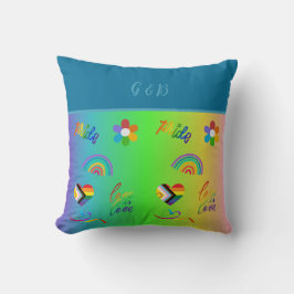 Almofada orgulho gay mês de lgbtq colorido