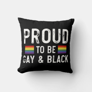 Almofada Orgulhoso por Ser Gay e Mês do Orgulho Negro 2025