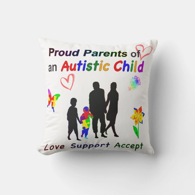 Almofada Orgulhosos Pais Autismo (Frente)