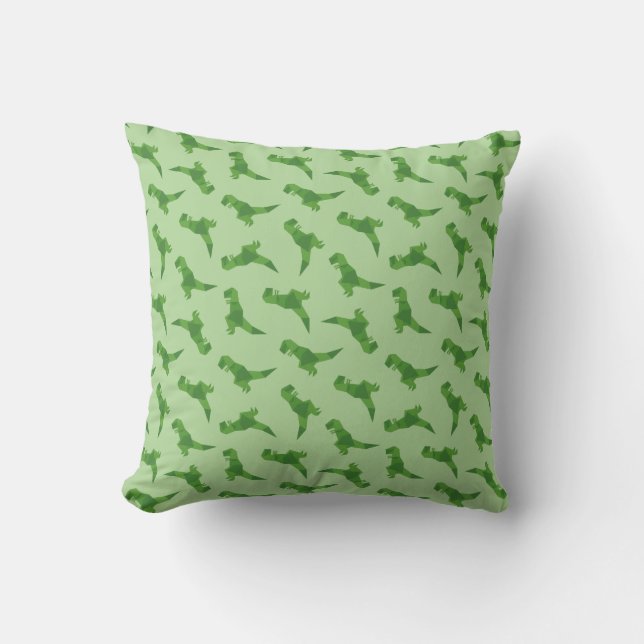 Almofada Origami de T-Rex (Frente)