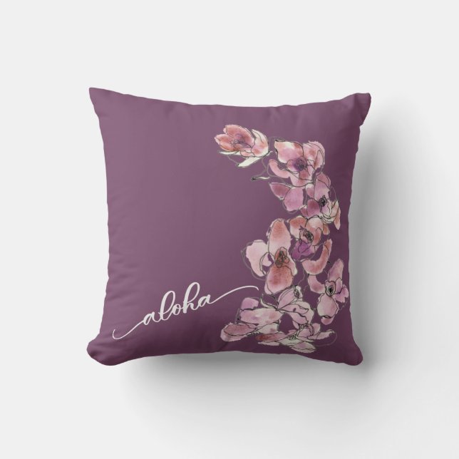 Almofada Original Orchid Aloha 40 cm x 40 cm (Frente)