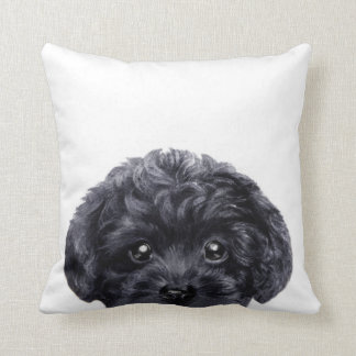 Almofada Original preto da caniche de brinquedo pelo miart