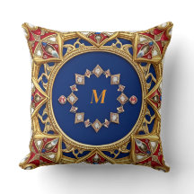 Ornamento Artístico Dourado Estilo Medieval