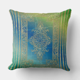 Almofada Ornamento do Grunge do vintage - travesseiro