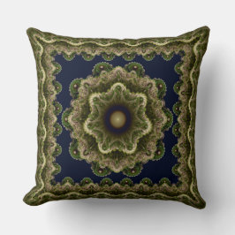 Almofada Ornamento enquadrado da fada de Fractal mandala