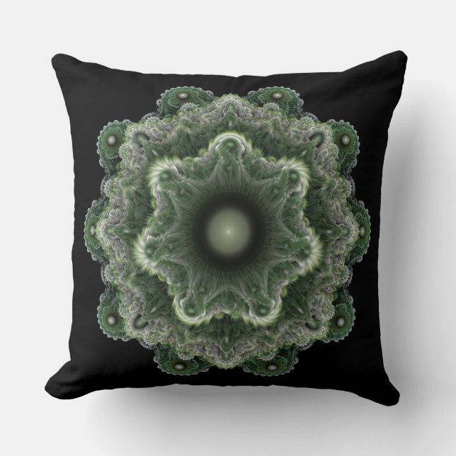 Almofada Ornamento fantasia fractal (Frente)