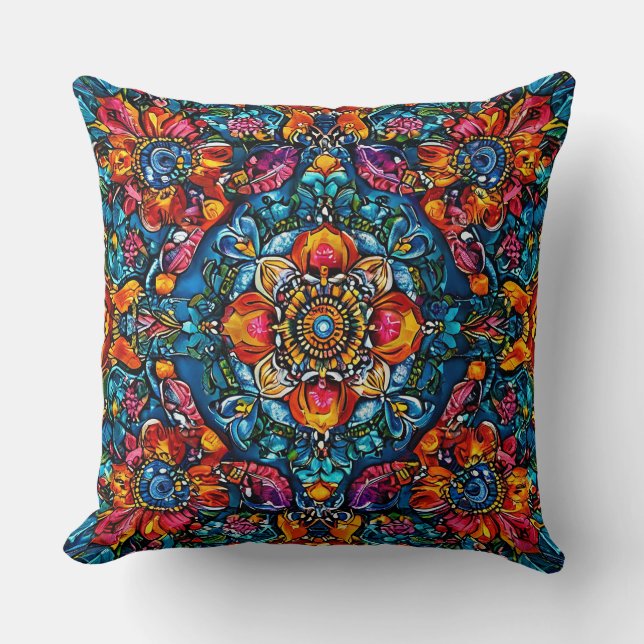 Almofada Ornamento Floral (Frente)