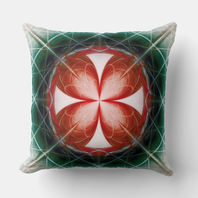 Almofada Ornamento floral moderno (Frente)