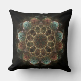 Almofada Ornamento fractal esotérico sagrado