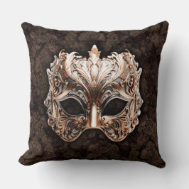 Almofada Ornate Gold-Silver Elaborate Foliage mask