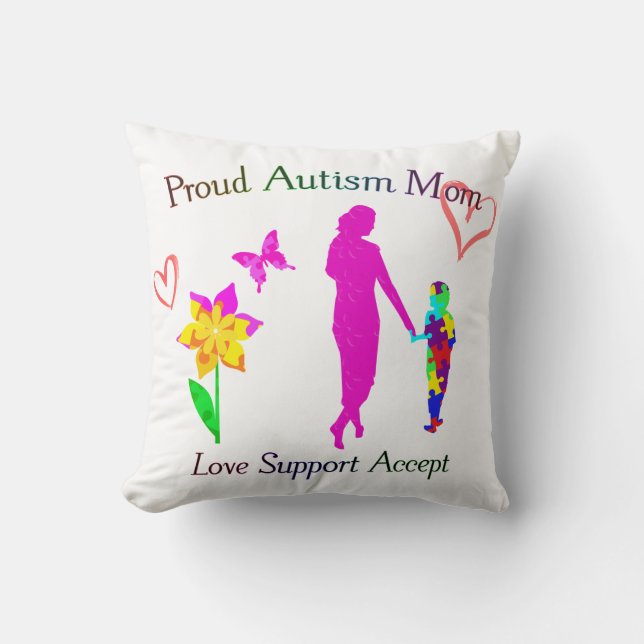 Almofada Ororgulhoso Autismo Mãe (Frente)