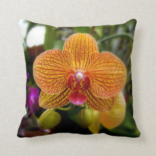 Almofada Orquídea alaranjada