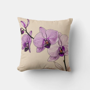 Almofada Orquídea Botânica Elegante