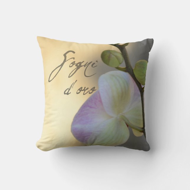 Almofada Orquídea de Sogni D'oro (sonhos doces) (Frente)