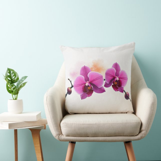 Almofada Orquídea Flor de Aurora (Cadeira)